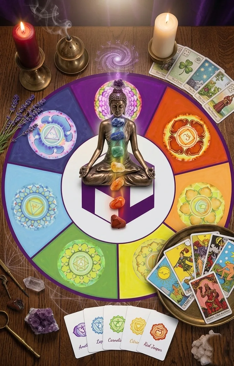 Leitura dos Chakras: Decifrando Traumas e Limpando Memórias de Vidas Passadas.